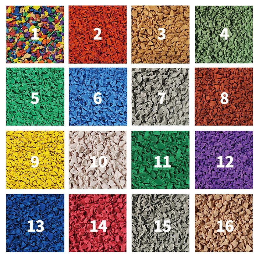 Colored EPDM Rubber Granule Playground floor